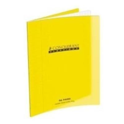 Conquerant cahier agrafe 240x320 polypro jaune 90g 48p seyes classique 400006761