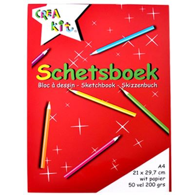 Sketchbook Crea kit A4 50 feuilles 200gr