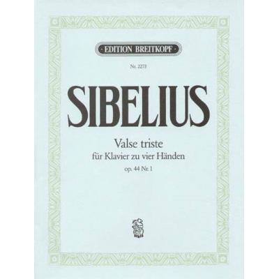 Partitions classique EDITION BREITKOPF SIBELIUS JEAN - VALSE TRISTE AUS OP. 44 - PIANO Piano