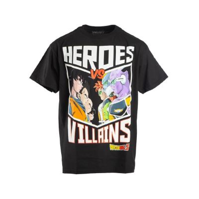 DRAGON BALL Z - T-Shirt Enfant - Heroes Vs Villains (7-8 ans)