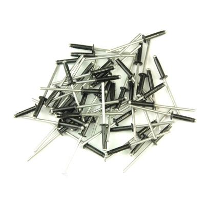 Rivets Trigrip De 4 X 20 Noirs Pour Plaque Mineralogique