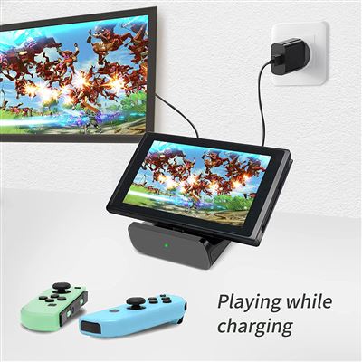 Switch Dock, Station d'accueil pour Nintendo Switch/Switch OLED Chargeur,  Station de Chargement Portable Dock Support 4K/ 1080P HD TV Adaptateur  Compatible avec HDMI, USB 3.0 Port,Type-C : : Jeux vidéo