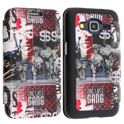 Housse Etui Clapet Samsung Galaxy Core Prime / Core 2 - Folio Akashi 80'S
