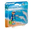 Playmobil - 5876 - Duopack Vacancière et dauphins + 4744 - Maman avec bébé et cheval à bascule - 1