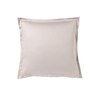 Essix - Taie d'oreiller carrée Satin de coton uni Galet - 64 x 64 cm