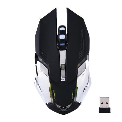 2.4G Souris Optique Souris Souris Optique Rechargeable De Jeu Pour PC Ordinateur Portable Noir
