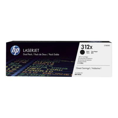 HP 312X - 2 - hoog rendement - zwart - origineel - LaserJet - tonercartridge (CF380X)