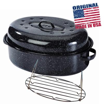Cocotte 46x31cm + grille Graniteware 0509+2005