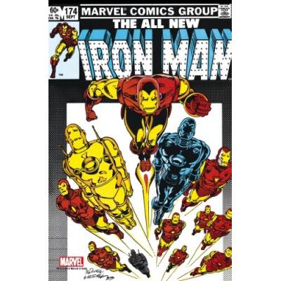 SEMIC DISTRIBUTION - MSS010G - FIGURINE - MARVEL STEEL COVER - IRON MAN # 174 - GIANT SIZE