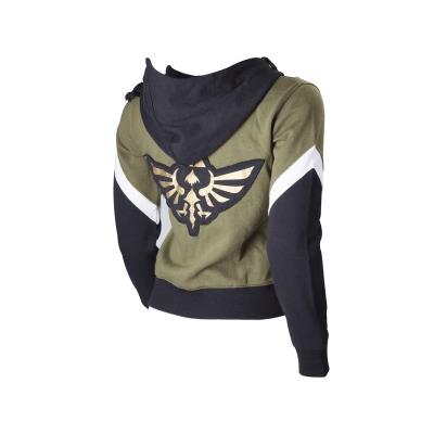 Sweat-Shirt - Zelda - Logo Kaki et noir - Coupe Femme - Taille XL