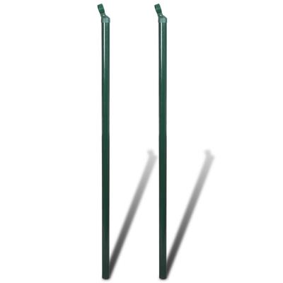 vidaXL Poteau pour grillage 115cm (2 pièces )