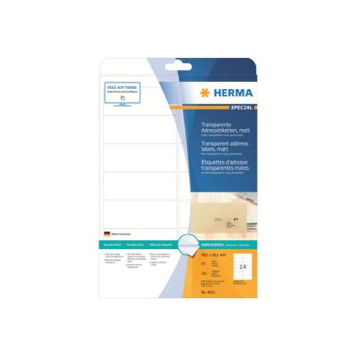 HERMA Special - zelfklevende matte adresetiketten - 350 etiket(ten)