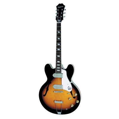 Guitare electrique epiphone casino - vintage sunburst - accastillage chrome