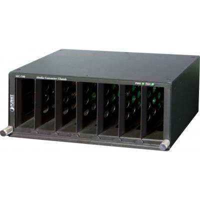 Planet mc-700 chassis 10 2u 7 slot convertisseur fibre planet technology corp.