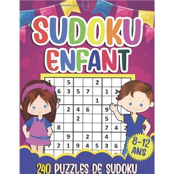 Sudoku pour enfants de 7 à 10 ans: 180 grilles avec solutions / Niveau très  facile - Facile - Moyen / Spécial enfants entre 7 et 10 ans. (Paperback) 