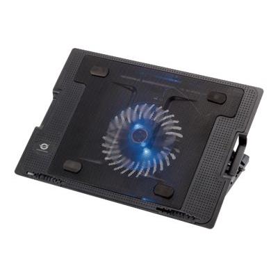 Conceptronic CNBCOOLSTAND1F - notebook-standaard met hub van 1 USB-poort en ventilator
