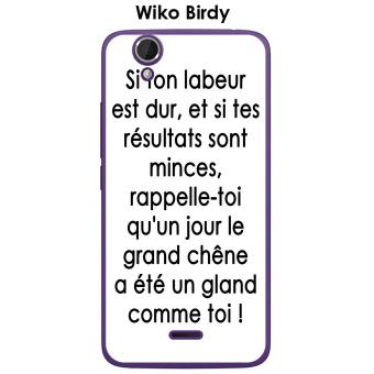 Coque Wiko Birdy Design Citation Si Ton Labeur Texte Noir Fond Blanc Etui Pour Telephone Mobile Achat Prix Fnac