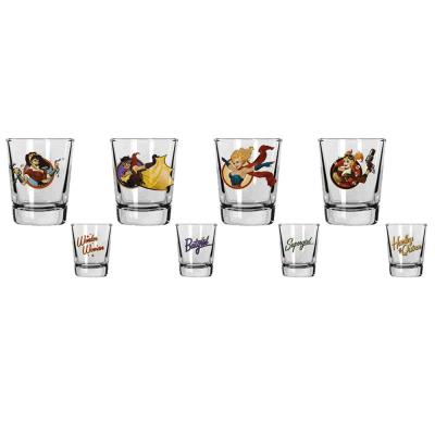 Set 4 Verres Shooter DC Bombshells