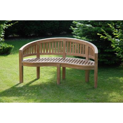 Banc Banana En Teck Massif Naturel Grade A Haute Qualité