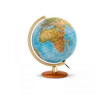 Globe Terrestre Lumineux 30 Cm - Bois Et Métal - Premium - JPC 465052 ...