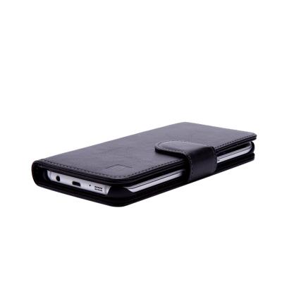 Étui Cuir Luxe Samsung Galaxy S6 Edge -Premium- par 32nd® - Noir