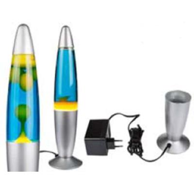 Out of the blue - Lampe déco fusée mouvante jaune-bleu - 200 watts