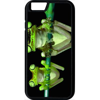 Coque apple iphone 6 deux grenouilles vertes suspendues