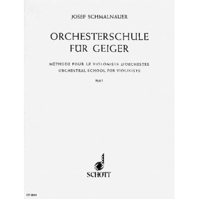 Méthodes et pédagogie SCHOTT ORCHESTRAL SCHOOL FOR VIOLINISTS BAND 1 - VIOLIN Violon
