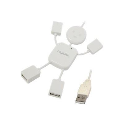 LogiLink USB 2.0 Hub 4-Port Hangman - hub - 4 poorten - desktop