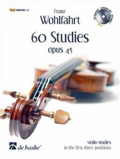 Wohlfahrt 60 Studies Opus 45 Position 1-3 Pour Violon + Cd