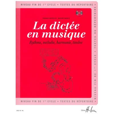 Méthodes et pédagogie LEMOINE CHEPELOV P. / MENUT B. - LA DICTÉE EN MUSIQUE VOL.3 + CD - FIN DU 1ER CYCLE Dictées musicales