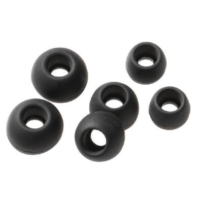 Vivanco EP10B Embouts universels en silicone pour écouteurs intra-auriculaires Tailles S/M/L Noirs