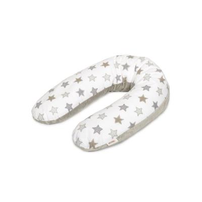 Snoozzz coussin d'allaitement stars, gris
