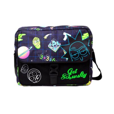 Sac messager Rick et Morty Space AOP pour ordinateur portable