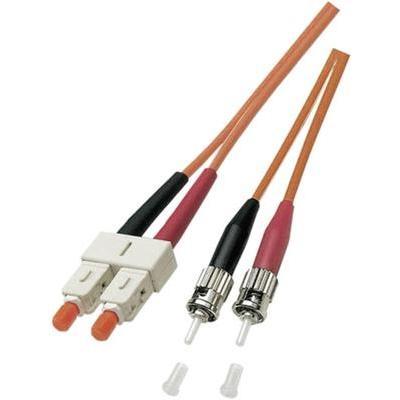 Duplex connecteur st sc 50 125µ monomode om2 efb elektronik 2m orange o6353.2