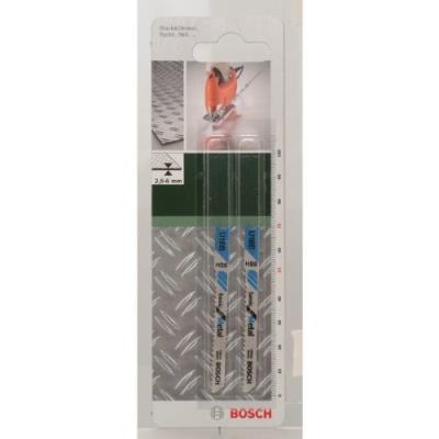 Bosch 2609256766 Hss - U 18 B Lame De Scie Sauteuse pour Tôles Métalliques Moyenne Epaisseur 2,5-6 Mm Longueur 70 Mm