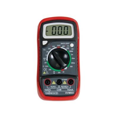Multimètre numérique lcd 3 1 2 - 10a fonction mémoire rétroéclairage velleman dvm851
