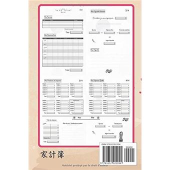 Kakebo carnet de compte - agenda pour tenir son budget mois par mois - 59  pages Format 15 x 22 cm - broché - NLFBP Editions, Livre tous les livres à  la Fnac