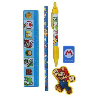 Ensemble de papeterie Super Mario avec étui