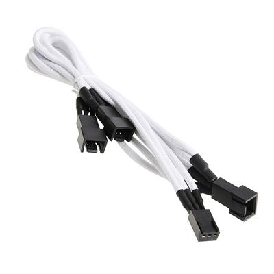 Bitfenix - Alchemy White - Cordon d'alimentation gainé - 3 pins vers 3x 3 pins - 60 cm (coloris blanc)