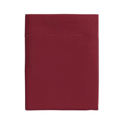 Essix - Percale coton Drap plat Carmin - 180 x 290 cm