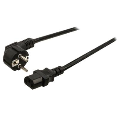 Câble dalimentation schuko mâle coudé - iec-320-c13 5.00 m noir valueline