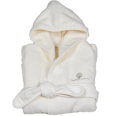 Peignoir bébé en coton bio écru 12-24 mois