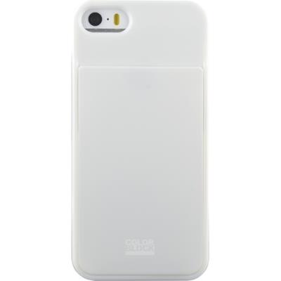 Coque rigide porte carte blanche pour iPhone 5/5S