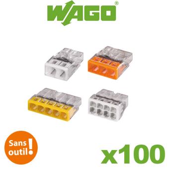 Wago - 100 bornes de connexion 2,3,5,8 fils s2273 - Équipements
