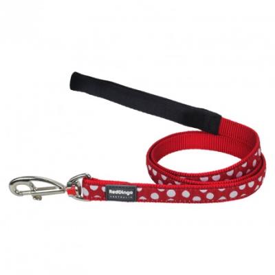 Comparer les prix de Red dingo - laisse design pour chien - rouge pois blancs - l