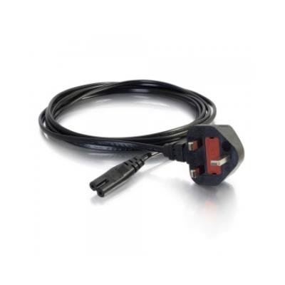 Cbl 2m bs1363 to iec 60320 c7 pwr cord