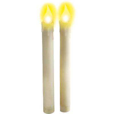 Bougies lumineuses blanches à piles taille unique