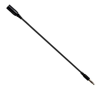 Câble d'extension jack 3,5 PA645-K noir - 23 cm  pour écouteurs Shure série SE