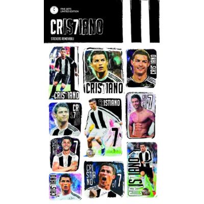 feuille autocollante Cristiano Ronaldo 10 autocollants